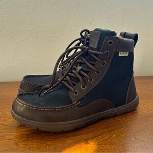 Lems boulder boots navy stout boots